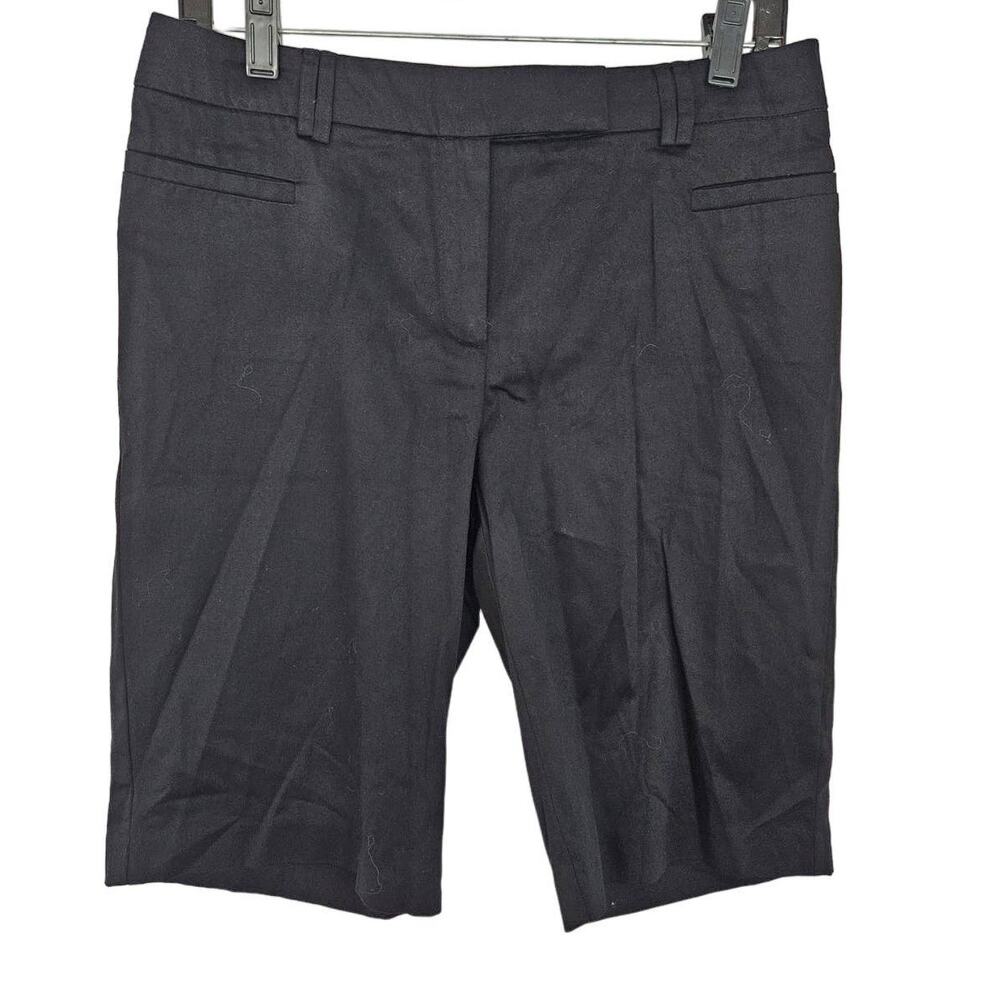 🆓 FREE George Black Bermuda Shorts sz 4 Basic Minimalist Y2K Casual Preppy